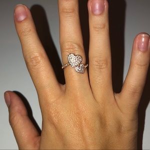 yours truly pave heart ring